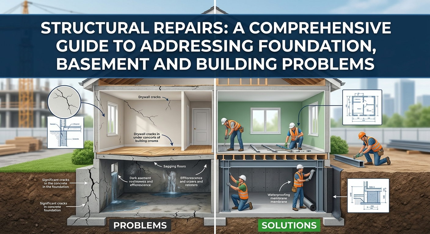 Structural Repairs: A Comprehensive Guide to Addressing Foundation, Basement, and Building Problems